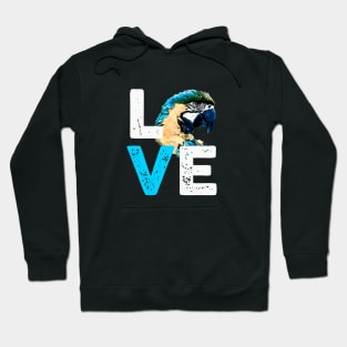 Macaw Parrot Love Funny Hoodie